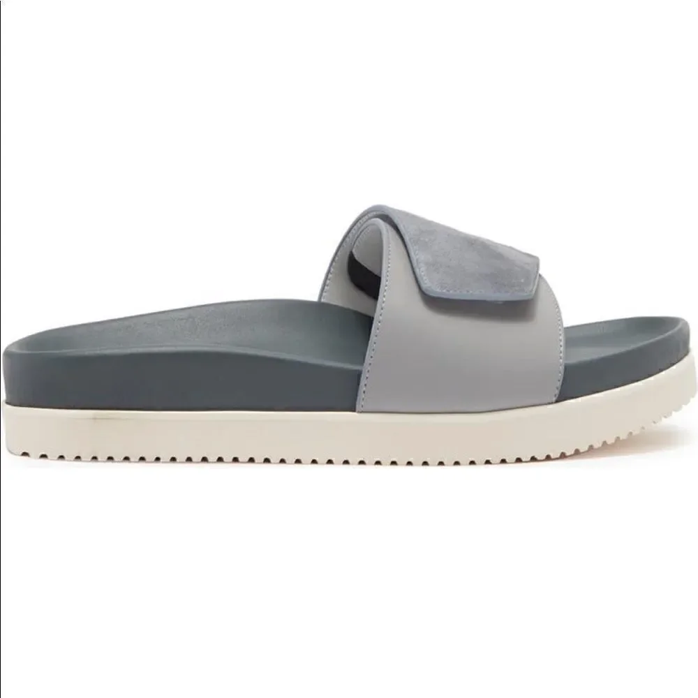 Buscemi Women’s leather upper/ lining lightweight handcrafted slide sandal Sz 35